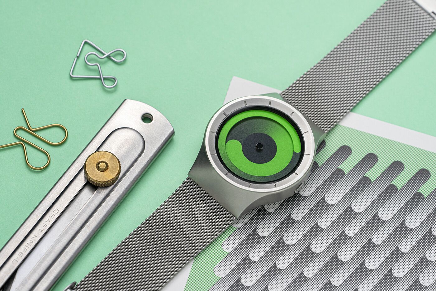 ZIIIRO Unisex Mercury Chrome Watch w/Stainless Steel Mesh Strap (Gunme Styles \u2013 ZIIIRO