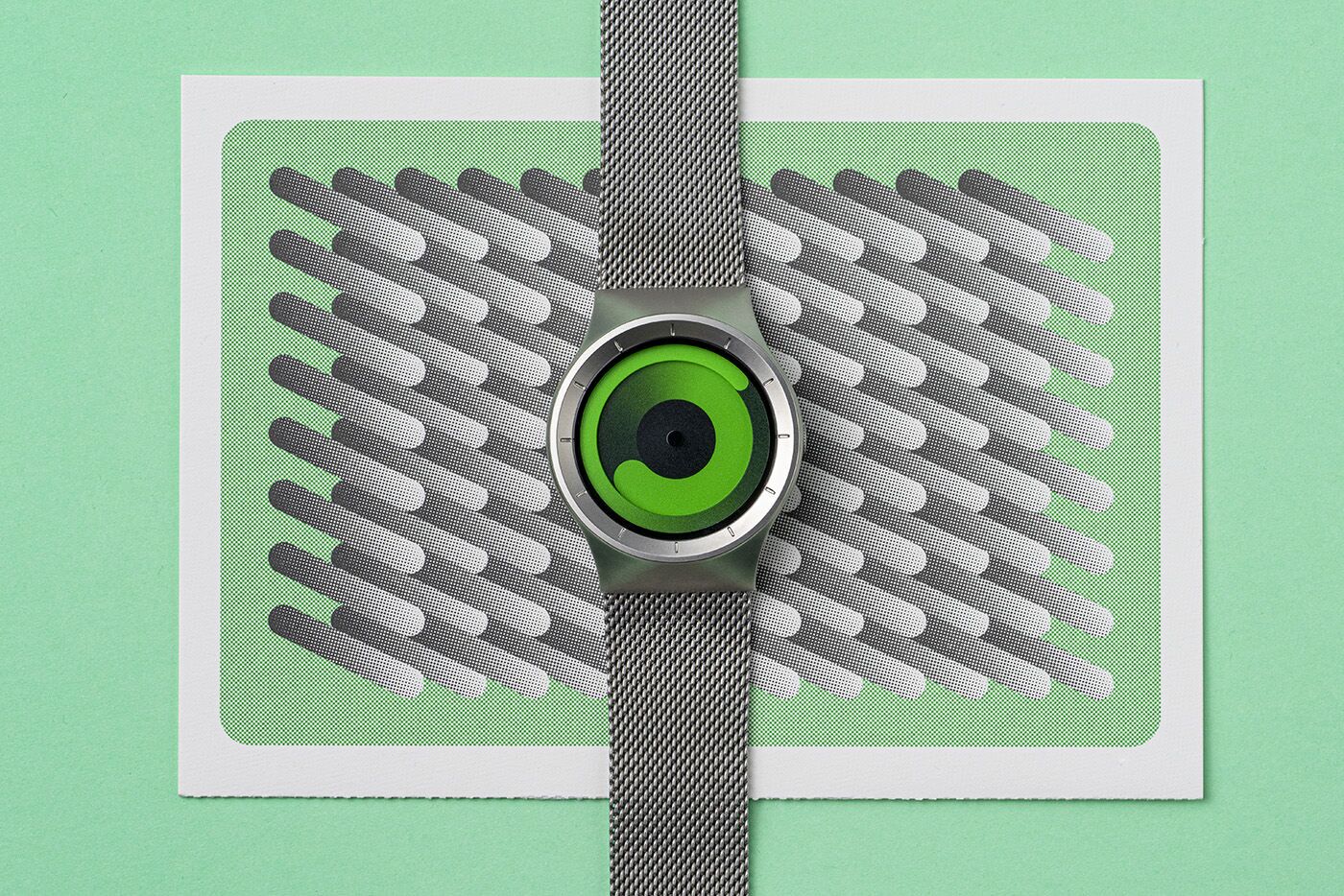 ZIIIRO Unisex Mercury Chrome Watch w/Stainless Steel Mesh Strap (Gunme Styles \u2013 ZIIIRO